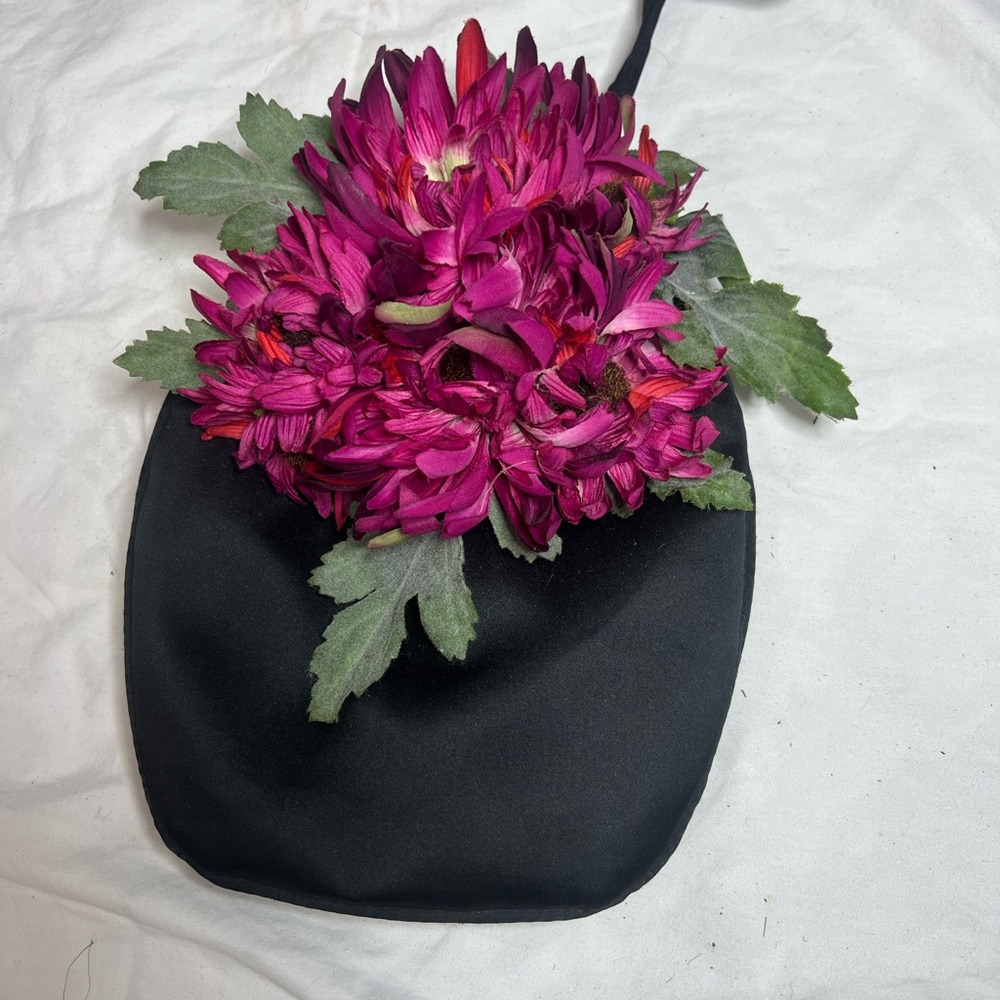 Stuart Weitzman elegant Black Floral Women's Bag made in Spain